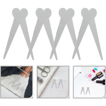 50pcs French Tip Cat Eye Magnet Plate com Ferramenta de ferro em forma de tesoura e ímã cilíndrico