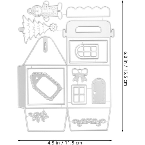DIY-Hausmesser-Form, Metallstanzform für Scrapbooking, Bastelvorlage 2
