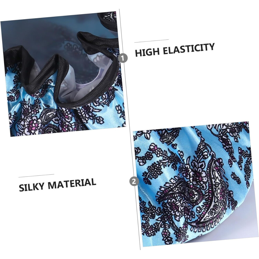 Hkhbjs 6Pcs Shower Cap Bathing Hat Elastic Head Wrap For Adults Keep Hair Dry During Shower Comfortable To Wear