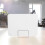 Desk Divider Student Privacy Shield 40x30cm White Metal Moveable Partition Panel 6