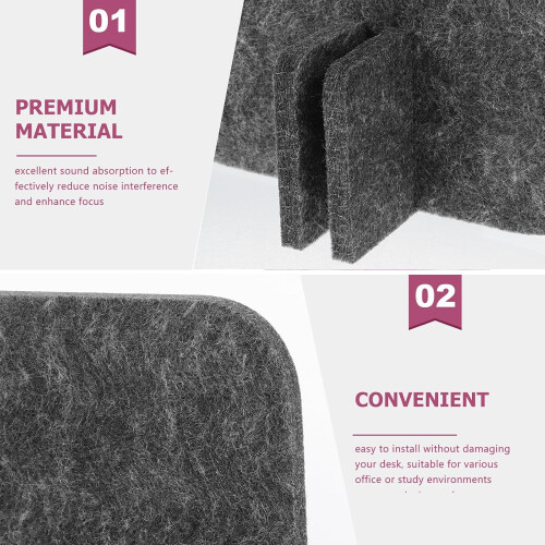 Dělicí panel na stůl, roztomilý kancelářský materiál pro studentský stůl, soukromí, černošedý dělicí panel 2