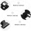 5Pcs Black 2Mm Thick Webbing Clamp Buckles Grade Iron Fixation Clips 1