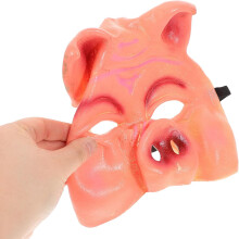 Strašidelná prasacia maska na Halloween, zvierací kostým, masky pre dospelých, cosplay, párty