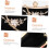 Borsa da sera elegante, perfetta per banchetti e feste, con strass e realizzata in morbido tessuto nero. 8