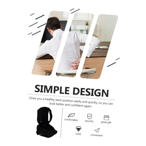 Adjustable Back Belt Unisex Posture Corrector for Thoracic Brace and Lower Back Support Helps Sit Straight Strap