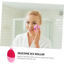 Siliconen ijsroller voor het gezicht, een natuurlijk verkoelend massagehulpmiddel voor huidverzorging.