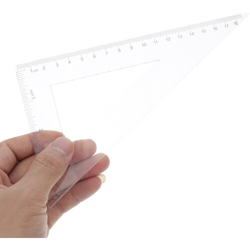 8pcs Geometry Ruler Set 15cm 30cm Incluindo Protractor, Triângulo e Ferramentas de Borda Reta 2