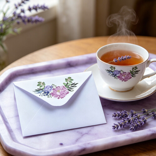 Enveloppes à motifs de fleurs délicates, 100-clou de girofle 1