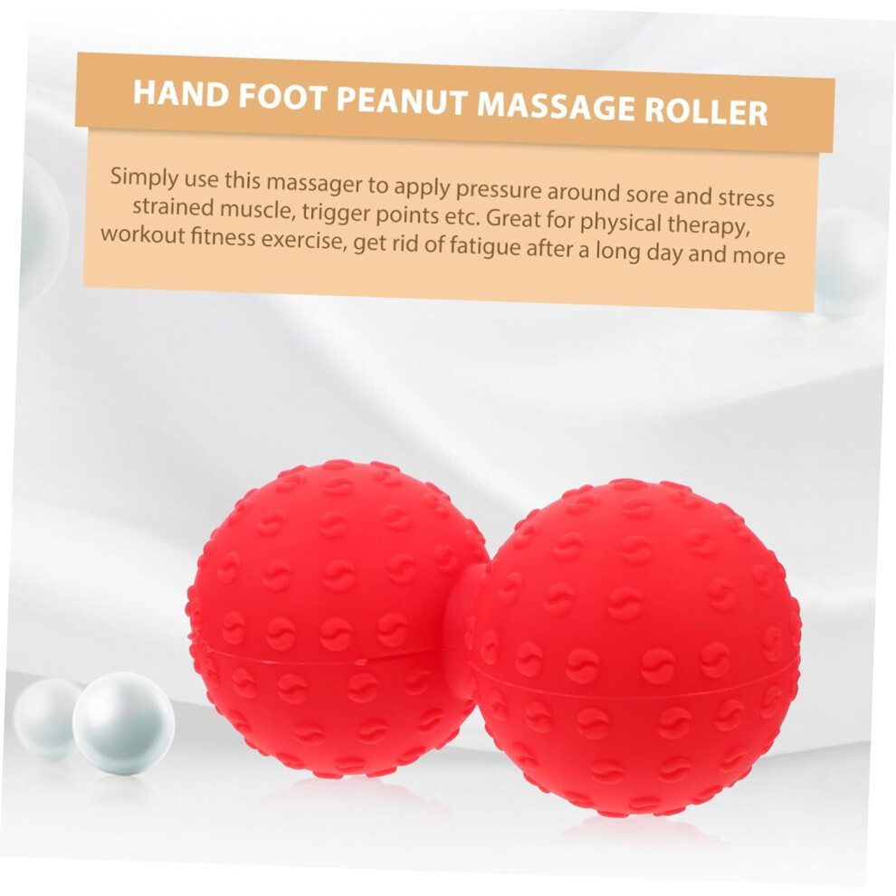 Hkhbjs Lacrosse Myofascia Ball Peanut Foot Massage Roller Portable Compact Massage Ball