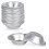25er-Packung Eierkuchenformen aus Aluminium 1