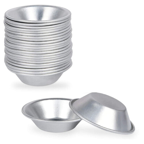 25er-Packung Eierkuchenformen aus Aluminium