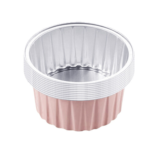 Wiederverwendbare runde Aluminiumbecher (10er-Packung)