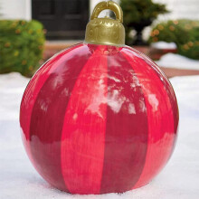Opblaasbare kerstbal voor in de tuin, 60 cm