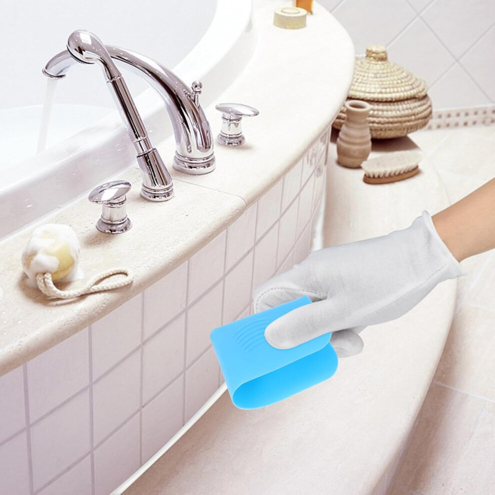 Caulk Finishing Tool Silicone Blue Grout Applicator For Tile And Floor Gaps Portable Ergonomic Sealant Tool 8781025074451
