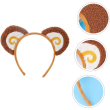 Monkey Ears Headband Animal Ears Cosplay Cute Little Girl Decorative Party Dress-up Halloween Accessory