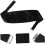 Satin-Kummerbund, Smoking-Fliege, Einstecktuch, Schwarz, Hochzeitsaccessoire 1