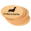 6 Pack Cork Drink Coasters with Dachshund Design 1