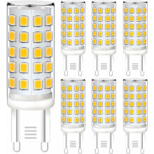Ampoules LED G9 à intensité variable 5W 230V blanc chaud (lot de 6)