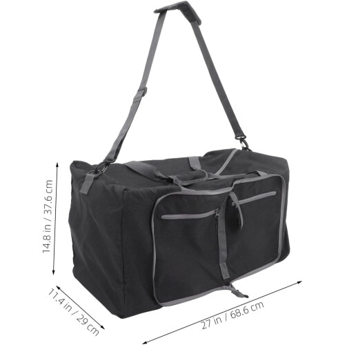 Πτυσσόμενη τσάντα ταξιδιού Duffel με ενισχυμένο ιμάντα ώμου, συμπαγής τσάντα Duffle 1