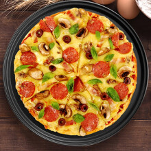 12palcový perforovaný plech na pizzu z nerezové oceli