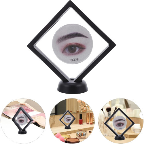 Augenbrauenform-Displayform mit 3D-Schweberahmen-Kosmetikvitrine
