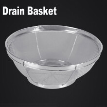 Meidiya Stainless Steel Drain Basket for Fruits Vegetables