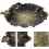 Copper Lotus Leaf Frog Ink Dish Decorative Desktop Calligraphy Ink Container 5