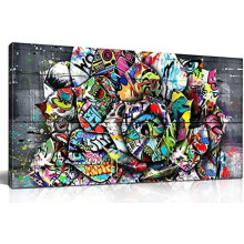 Tableau sur toile Banksy 14x14 pouces