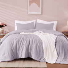 Σετ παπλώματος Queen Lilac 3 τεμαχίων με προπλυμένο πούπουλο Alternative