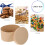 Oval Kraft Paper Cookie Box 18x13x10cm, Multi-Function Paper Cookie Container 5