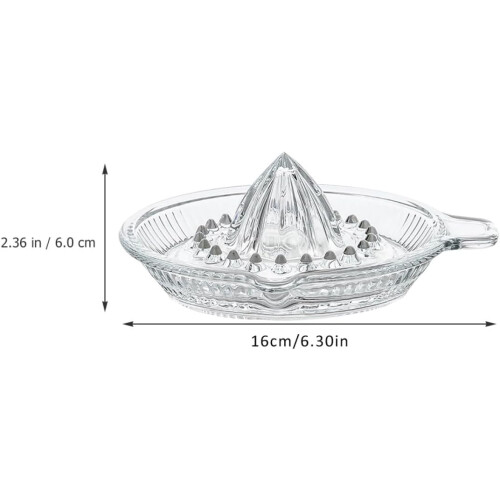 Handliche Glas-Zitruspresse mit ergonomischem Griff 1