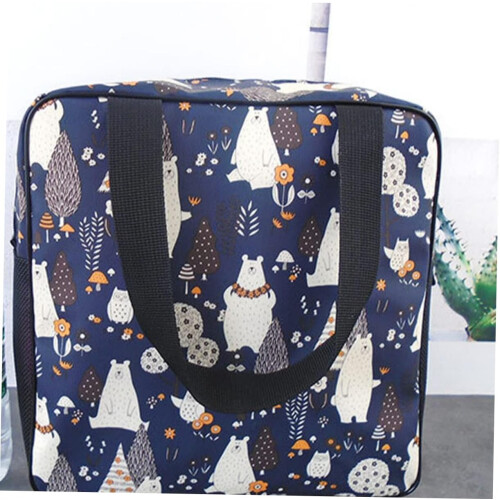 Foldable Large Capacity Bath Shower Bag Hanging Toiletry Basket Handle Bath Organizer 2