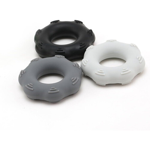 3 Pack Silicone Hand Gripper Ring Set Hand Strengthener Exercise Tool