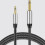 Cable de guitarra macho a macho de 3,5 mm TRS a cable de audio mono de 6,5 mm 6