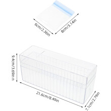 Schmuckaufbewahrungsbox aus Acryl, PVC-Anlaufschutzbeutel für Ohrringe, Ringe und Halsketten, tragbares Reiseetui für Schmuck