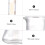 3pcs Glass Graduated Cylinder Beaker and Conical Flask Set Scale Laboratory Measuring Tool 4