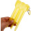 Portable Darts Organizer Hard Shell Case with Buckle Lock, Lightweight Yellow Plastic Storage Box 1