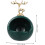Ceramic Decorative Key Storage Box Green Tabletop Ornament with Smooth Workmanship 2