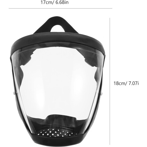 1pcs Full Face Welding Goggles Industrial Welding Goggles Comfortable Adjustable Black Plastic Protective Shield 1