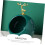 Ceramic Decorative Key Storage Box Green Tabletop Ornament with Smooth Workmanship 4