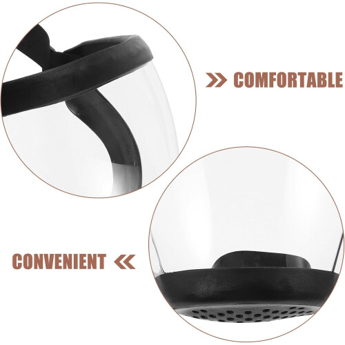 1pcs Full Face Welding Goggles Industrial Welding Goggles Comfortable Adjustable Black Plastic Protective Shield 2