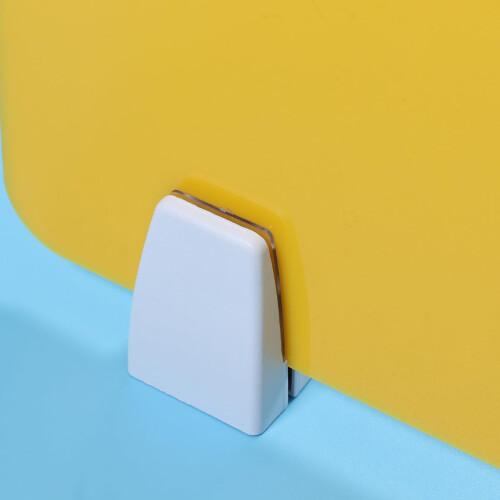 Yellow Acrylic Desk Divider 50cm x 30cm Office Desktop Partition Board 1