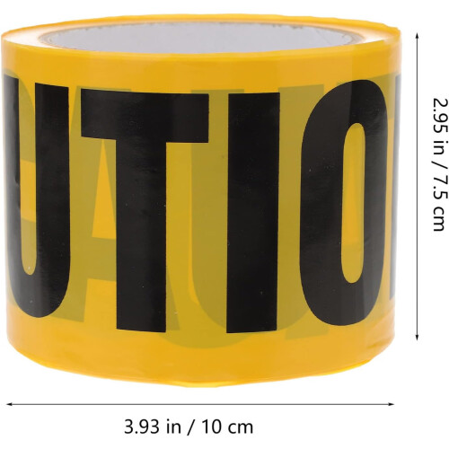 Weatherproof Caution Tape Roll Halloween Decor for Construction Sites Traffic Control 2