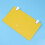 Yellow Acrylic Desk Divider 50cm x 30cm Office Desktop Partition Board 3