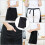 Backschürze, Kochschürze, halblang, praktisch, bequem, Polyester 8