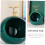 Ceramic Decorative Key Storage Box Green Tabletop Ornament with Smooth Workmanship 8