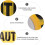 Weatherproof Caution Tape Roll Halloween Decor for Construction Sites Traffic Control 5