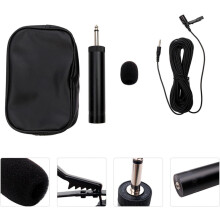 Micrófono de pinza para saxofón con altavoz de condensador de alta calidad, resistente a los golpes y multifuncional, fabricado en plástico PVC.