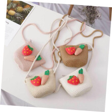 Strandhut-Set mit 54 cm Strohhut und niedlicher khakifarbener Umhängetasche für Cosplay, Sonnenschutz für den Sommer im Freien