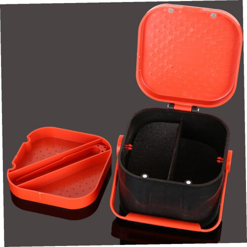 Thickened Earthworm Storage Box with Breathable Ventilation, Portable Red Worm Bait Container 2